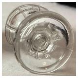 Collection of Vintage Glass Eye Wash Cups,Cobalt Blue Optrex Cup and Lavoptix & Bon-Opto Aluminum Eye Wash Cups