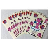 Large Lot of Vintage Moodie Sticker Sets, Happy, Sad & Sexy plus Vintage Stick On Moodie Patches/Appliques