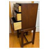 The Bartley Collection Ltd. Mahogany 3 Drawer Chest of Drawers with lock and 2 Keys