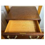 The Bartley Collection Ltd. Mahogany 3 Drawer Chest of Drawers with lock and 2 Keys