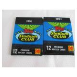 2 1991 Stadium Club Hockey Packs...