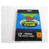 2 1991 Stadium Club Hockey Packs...