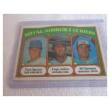 1972 Topps Tom Seaver Strikeout Lea...