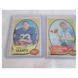 1970 Topps Bill Munson & Ernie Koy ...