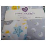 Fitted Crib Sheets, Pampers Sensiti...