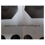 4 Wheel Center Caps with Metal Ring...