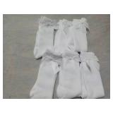 6 pair 4-6 yrs. Knee High Bow Socks...