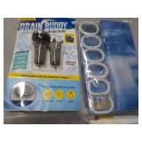 Shower Curtains and Drain Buddy...