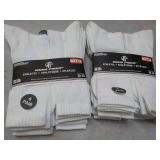 12 pair Wear Proof White Size 10-13...