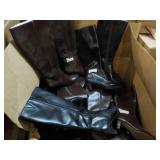 Large box of Mid Calf Boots- variou...