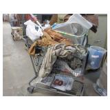 Cart of Unclaimed and Unsold misc. ...