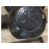 45 lb. Weight...