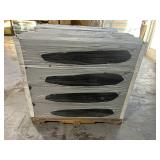 Tamko Pallet of 12 Bundles of- CoolRidge 14.75 in. x 48 in. Black Polypropylene Ridge Vent with External Baffles Retail Value of $1,223.28