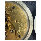 Antique Waltham D.C. Bartlett 17 Jewels Pocket Watch with Chain and Key - untested