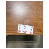 Wooden Office Desk with Drawer and Adjustable Rolling Chair