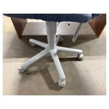 Wooden Office Desk with Drawer and Adjustable Rolling Chair