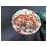 Holiday Decor and Serveware Collection with Glass Platters, Holiday Tin, Plates and Drinkware
