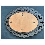 Vintage Mirror and Wood Decor Set Including Cape Craftsmen Wall Mirror