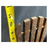 Vintage Mirror and Wood Decor Set Including Cape Craftsmen Wall Mirror