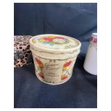 Vintage Vanity and Bath Collection with Talc, Body Powder, Razors, and Porcelain Cups