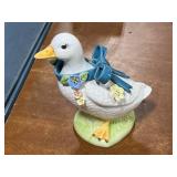 Collection of Duck and Swan Figurines, Planters, and Decorative Items
