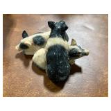 Collection of Pig Figurines and Collectibles Inc Glass Figurine w Orig Box & 22K Gold Noted on Label