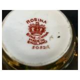 Collection of 4 Vintage Porcelain Teacup and Saucer Sets Rosina & Japanese Makers