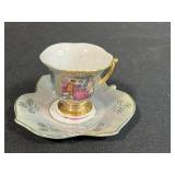 Collection of 4 Vintage Porcelain Teacup and Saucer Sets Rosina & Japanese Makers