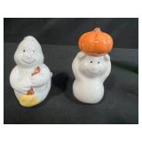 Collection of 5 Vintage Salt and Pepper Shaker Sets - Porcelain and Glass - 1 set Marked Wilton Court