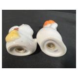 Collection of 5 Vintage Salt and Pepper Shaker Sets - Porcelain and Glass - 1 set Marked Wilton Court