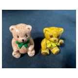 Collection of 5 Vintage Salt and Pepper Shaker Sets - Porcelain and Glass - 1 set Marked Wilton Court