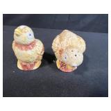 Collection of 5 Vintage Salt and Pepper Shaker Sets - Porcelain and Glass - 1 set Marked Wilton Court