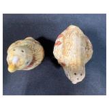 Collection of 5 Vintage Salt and Pepper Shaker Sets - Porcelain and Glass - 1 set Marked Wilton Court