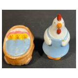 Collection of 5 Vintage Salt and Pepper Shaker Sets - Porcelain and Glass - 1 set Marked Wilton Court