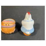 Collection of 5 Vintage Salt and Pepper Shaker Sets - Porcelain and Glass - 1 set Marked Wilton Court
