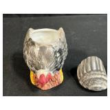 UNIQUE! VTG Wilton Court Taiwan Chicken Themed Ceramic Coffee/Tea or Gravy w Sugar and Creamer Set