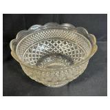 Collection of Vintage Pressed Glass Bowls and Compotes