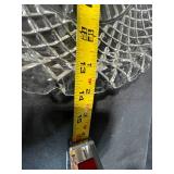 Lot of Vintage Cut Glass Serving Pieces Including Basket and Platters