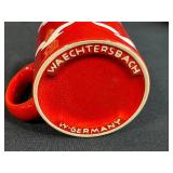 Set of Vintage Wildlife and Bird Theme Coffee Mugs inc Waechtersbach with Decorative Duck Plate