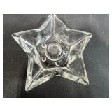 Vintage Glassware Collection with Pressed and Opalescent Bowls, Plates, and Covered Dish