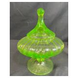 Vintage Lemon Federalist Ironstone Set and Pressed Glass Candy Dishes