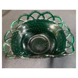 Vintage Lemon Federalist Ironstone Set and Pressed Glass Candy Dishes