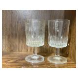 Set of Vintage Stemmed Glasses Assorted Styles