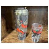 Vintage Bird-Themed Drinkware and Barware Collection