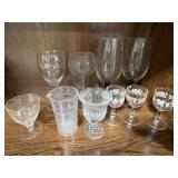 Assorted Vintage Glassware and Goblets Collection