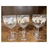 Assorted Vintage Glassware and Goblets Collection
