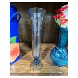 Collection of Decorative Vases and Pitcher with Floral Designs