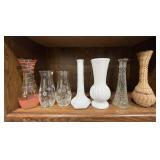 Collection of Vintage Decorative Vases Assorted Styles