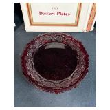 Avon 1876 Cape Cod Collection Dessert Plates and Server Set w Original Boxes