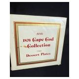 Avon 1876 Cape Cod Collection Dessert Plates and Server Set w Original Boxes